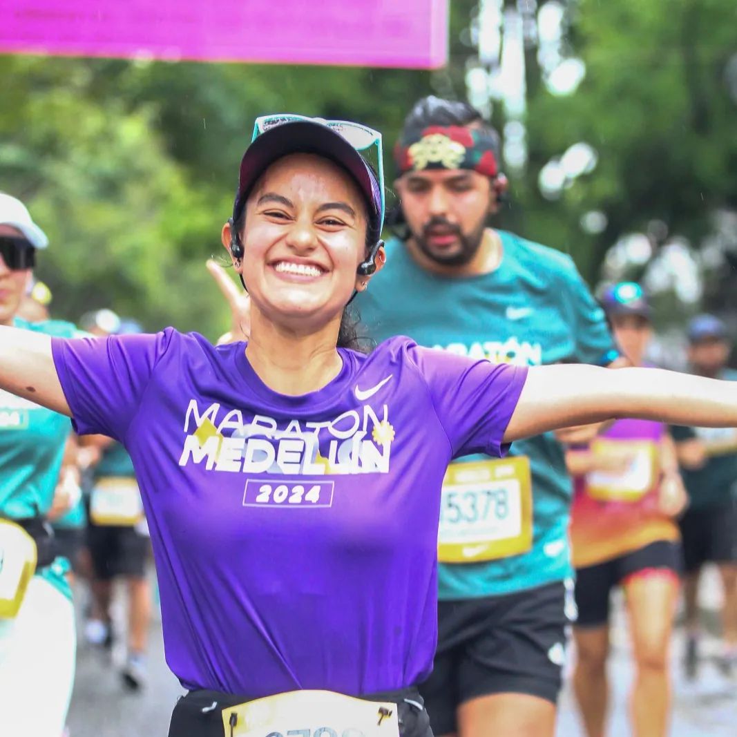 Fotografía compartida por quien corrió Maratón Medellín