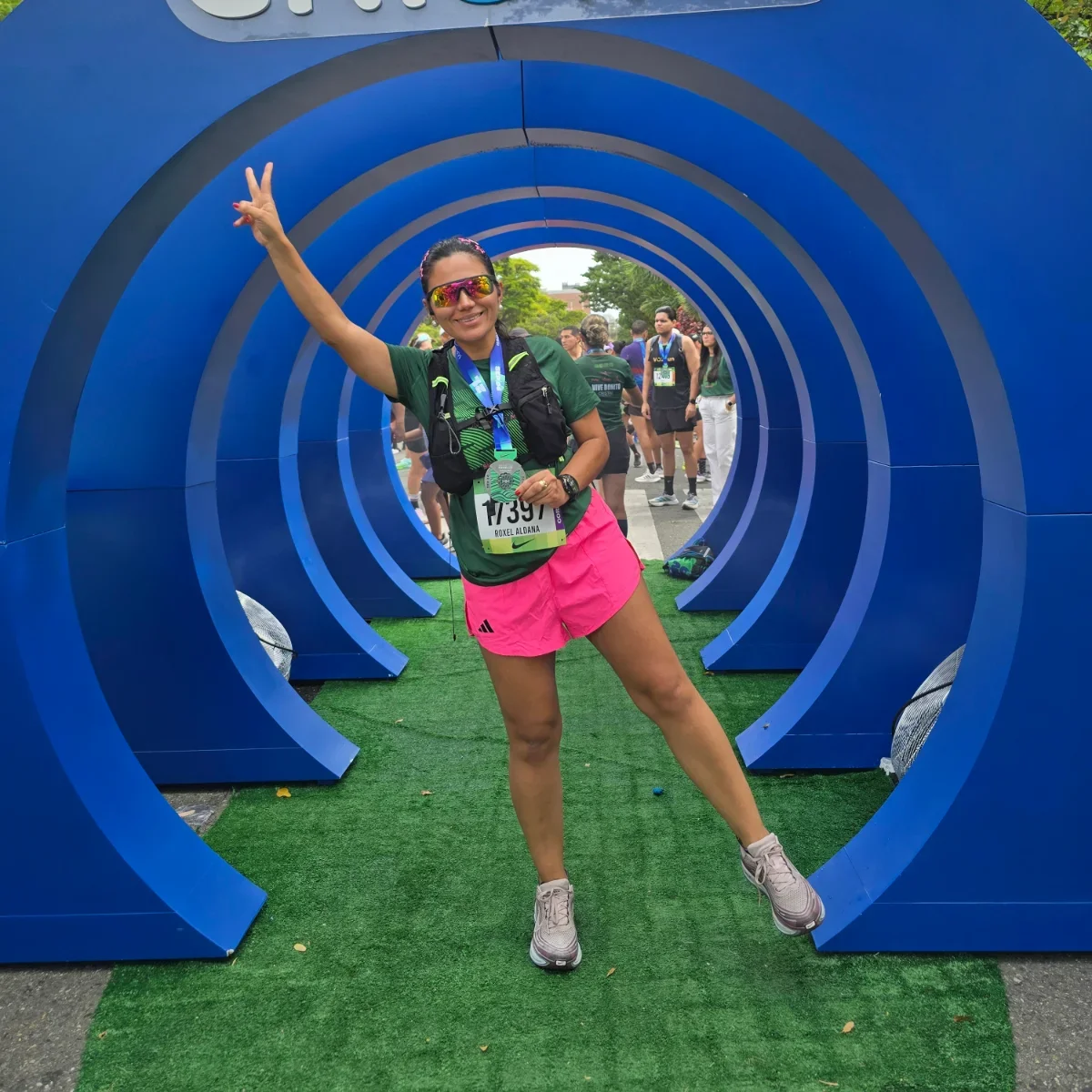 Fotografía compartida por quien corrió Maratón Medellín