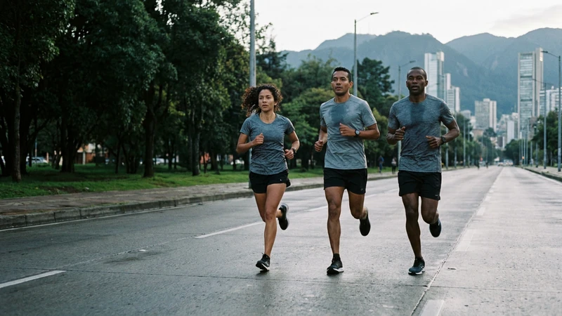 Corredores en Media Maratón de Bogotá