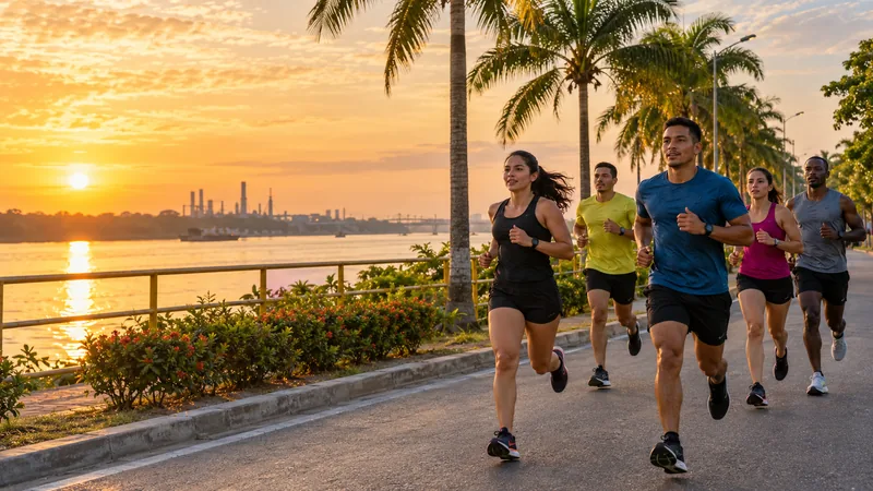 Corredores en Media Maratón del Sol