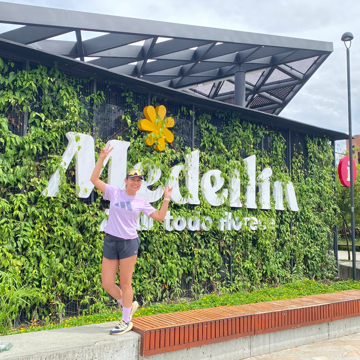 Fotografía compartida por quien corrió Maratón Medellín