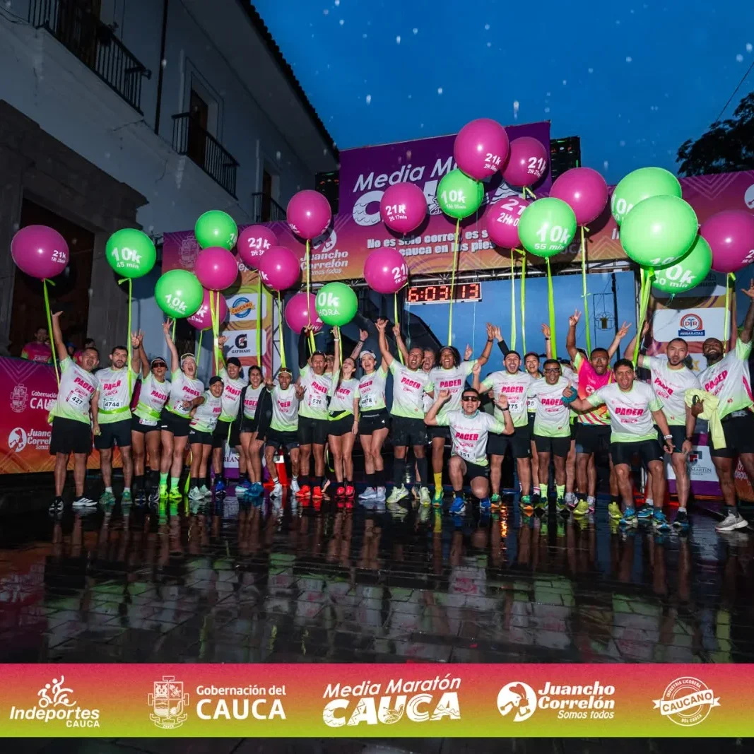 Fotografía compartida por quien corrió Media Maratón del Cauca