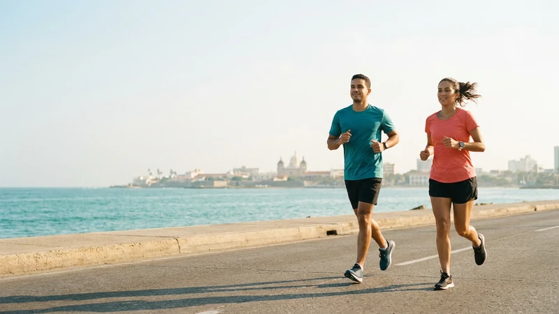 Corredores en Media Maratón del Mar