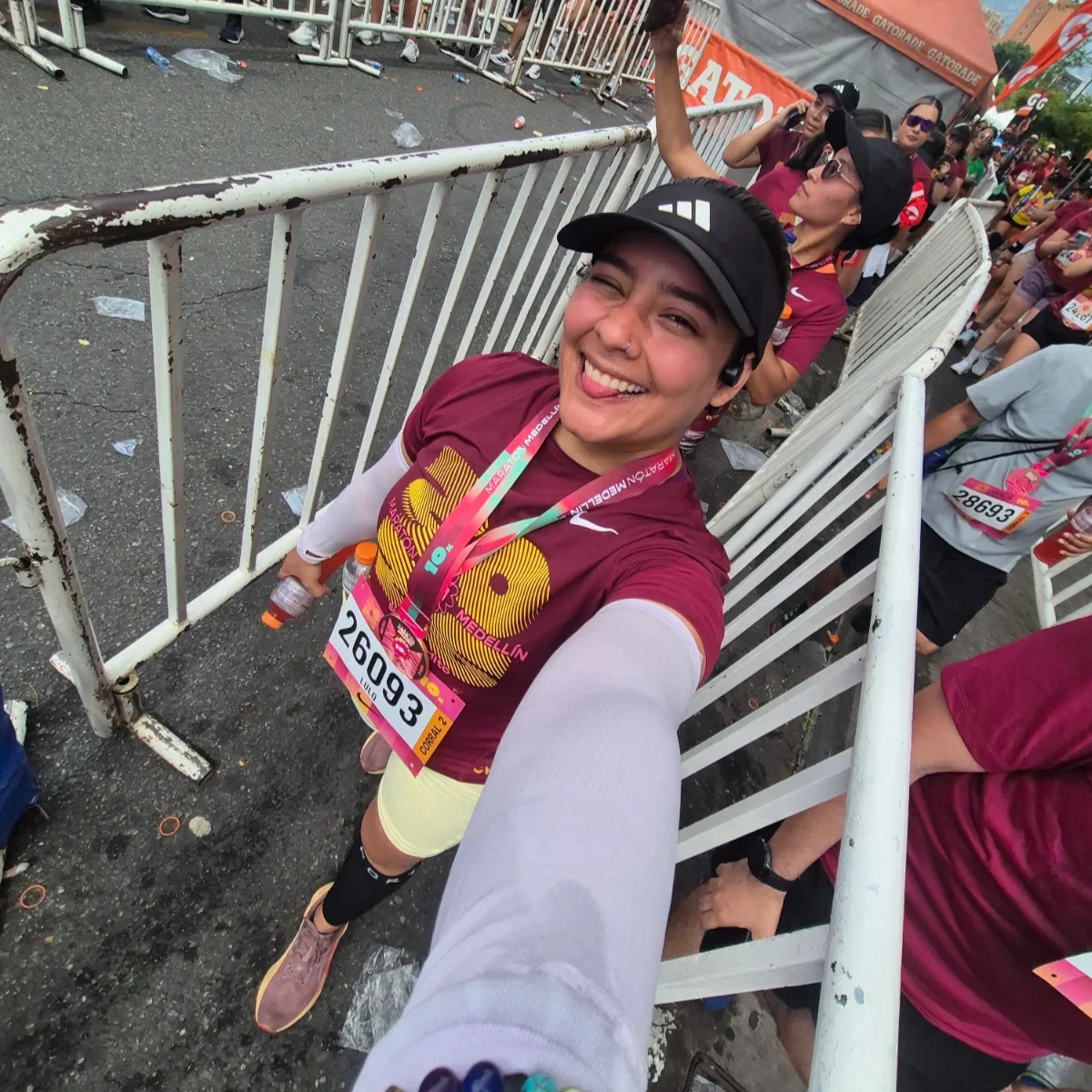 Fotografía compartida por quien corrió Maratón Medellín