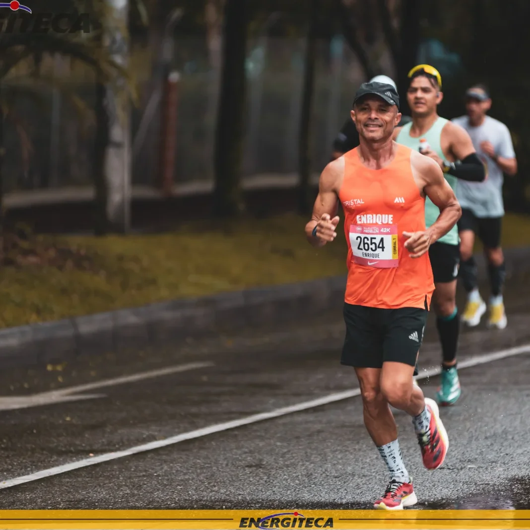 Fotografía compartida por quien corrió Maratón Medellín