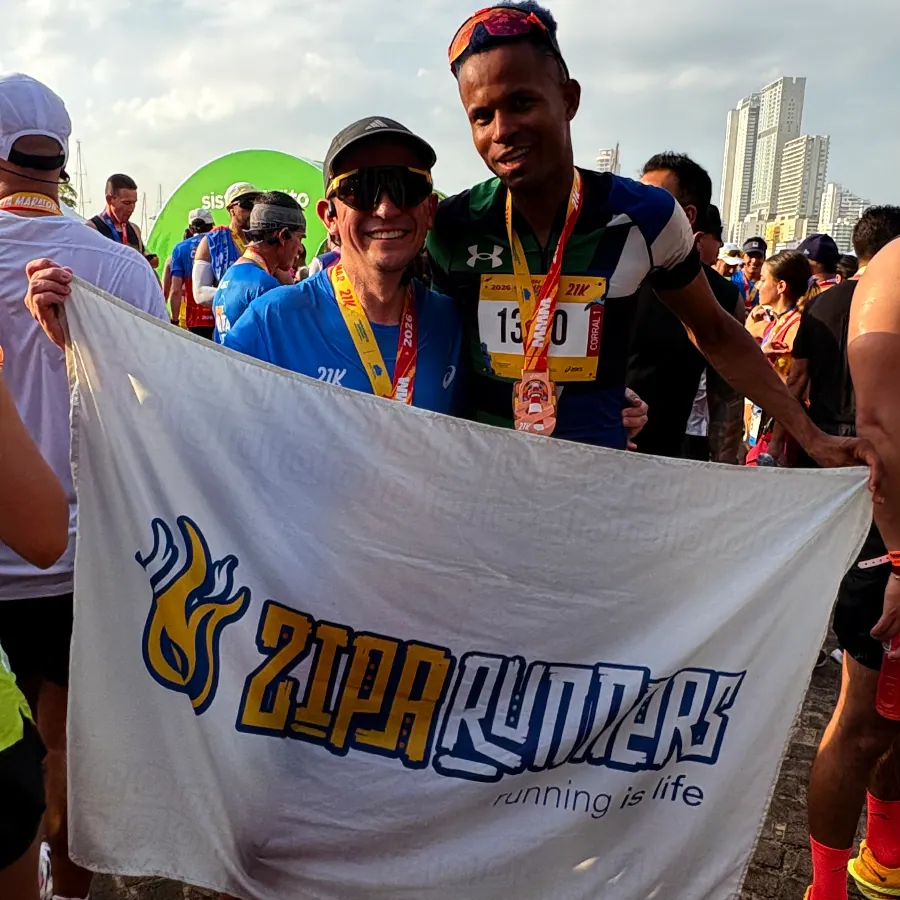 Fotografía compartida por quien corrió Media Maratón del Mar