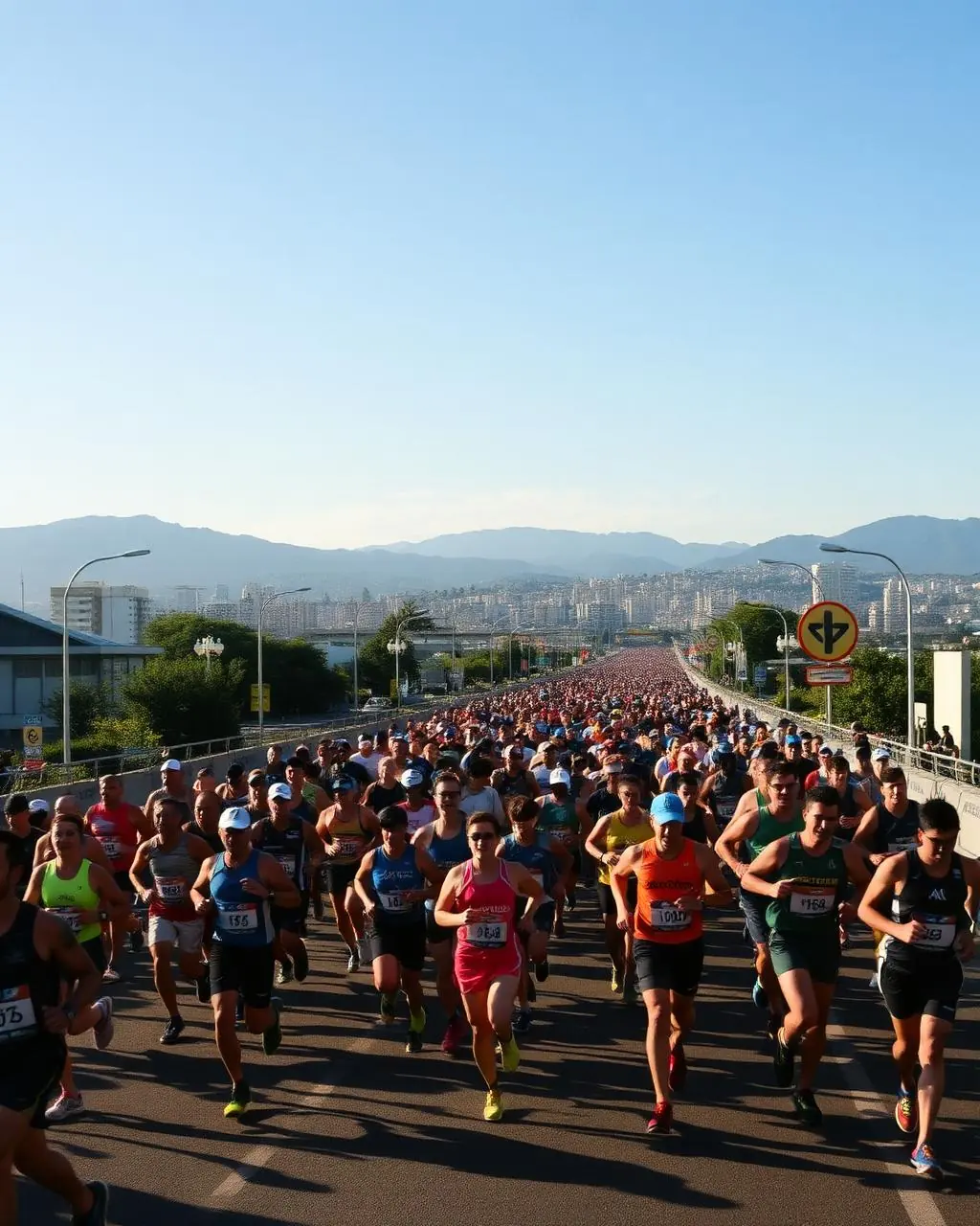Fotografía compartida por quien corrió Maratón de Medellín